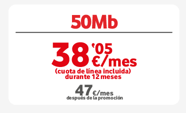 Fibra Ono 50Mb