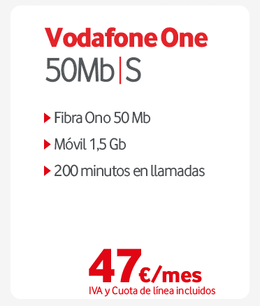 Vodafone One 50Mb S