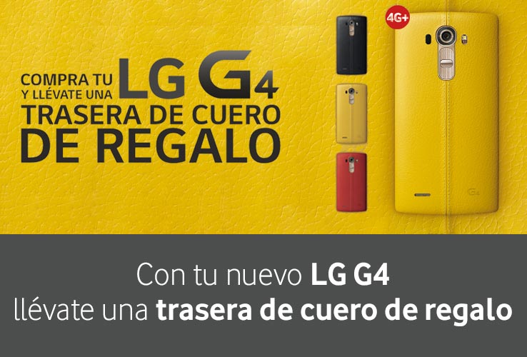Con tu nuevo LG G4 llévate una trasera de cuero de regalo